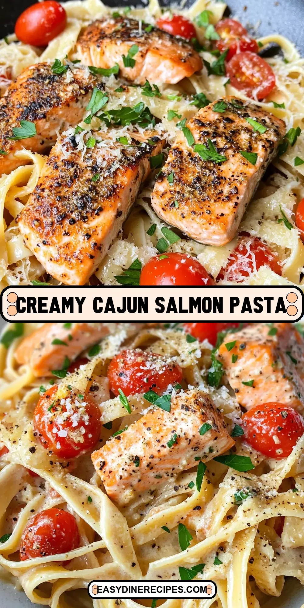 The Best Creamy Cajun Salmon Pasta Ever