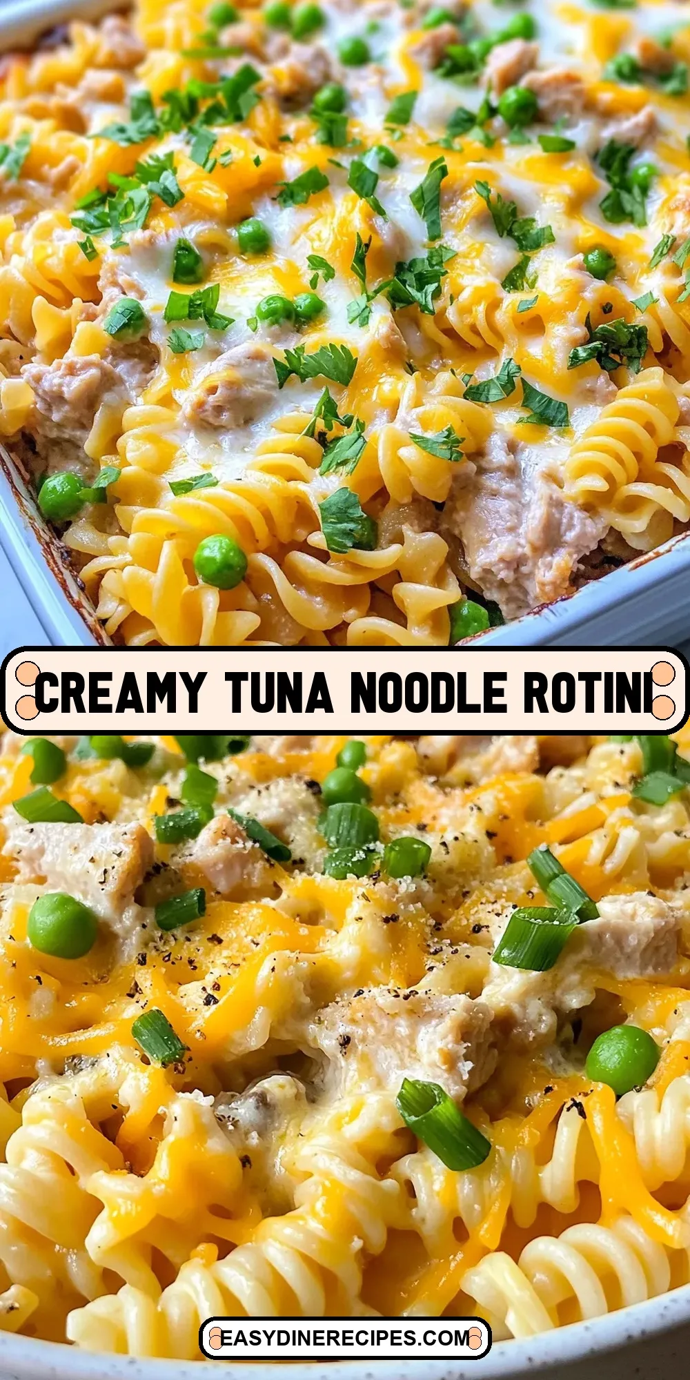 Easy Creamy Tuna Noodle Rotini Recipe