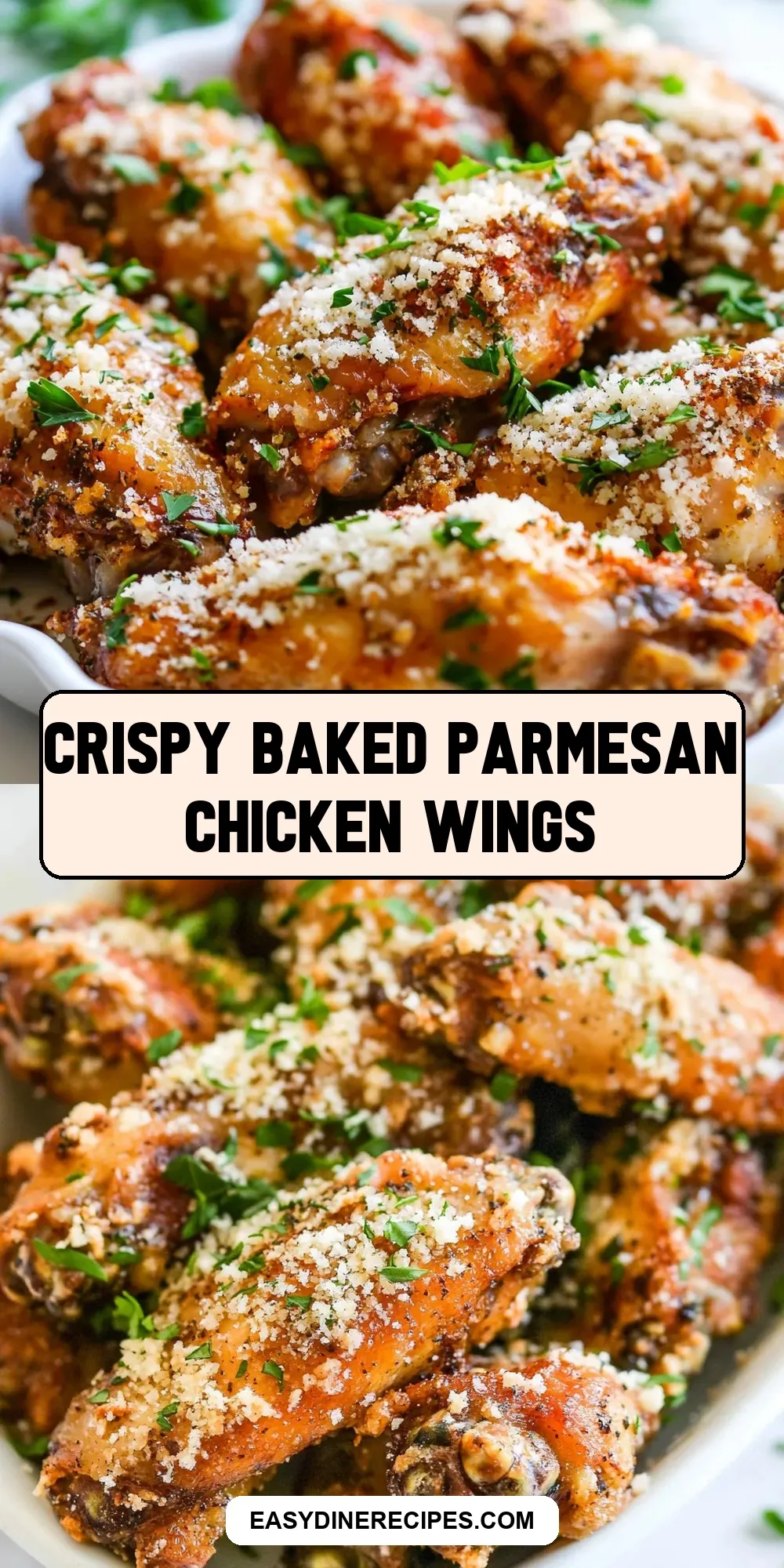 Crispy Baked Parmesan Chicken Wings Recipe