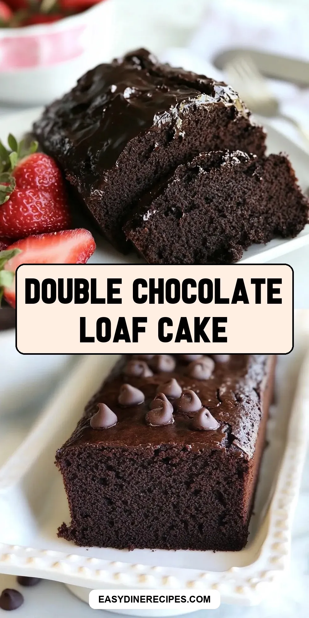 Easy Double Chocolate Loaf Cake Recipe