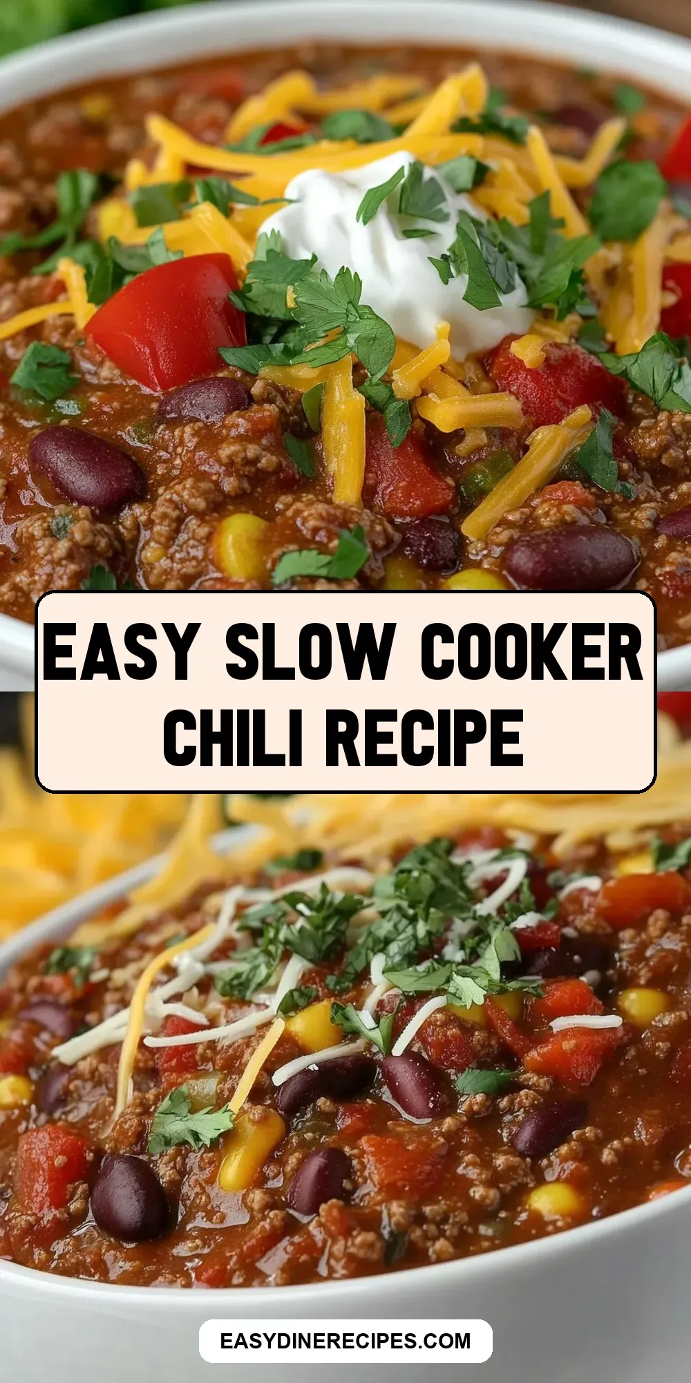 The Best Easy Slow Cooker Chili Ever