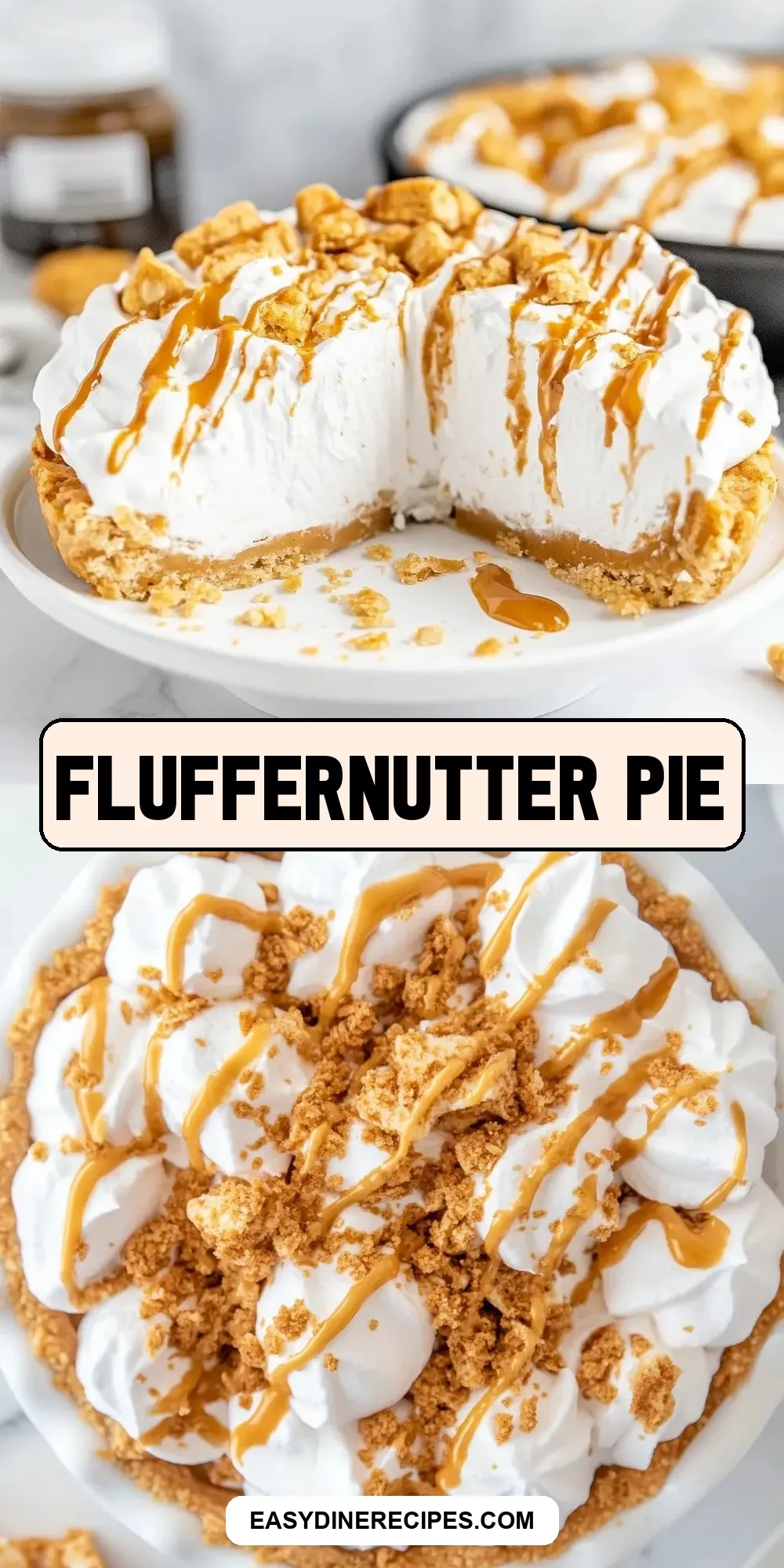 Fresh Fluffernutter Pie