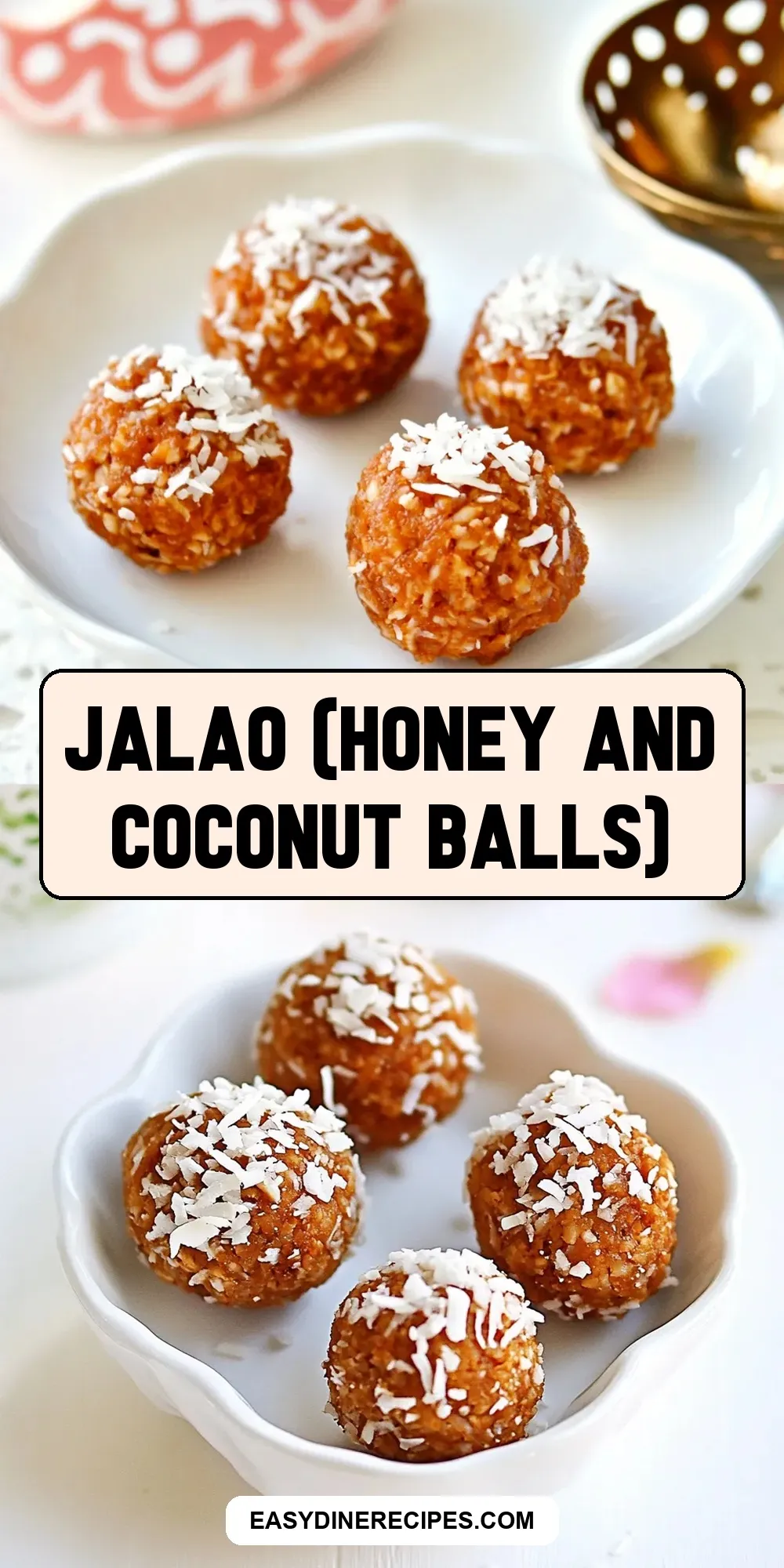 How To Make Flavorful Jalao (Honey And Coconut Balls)