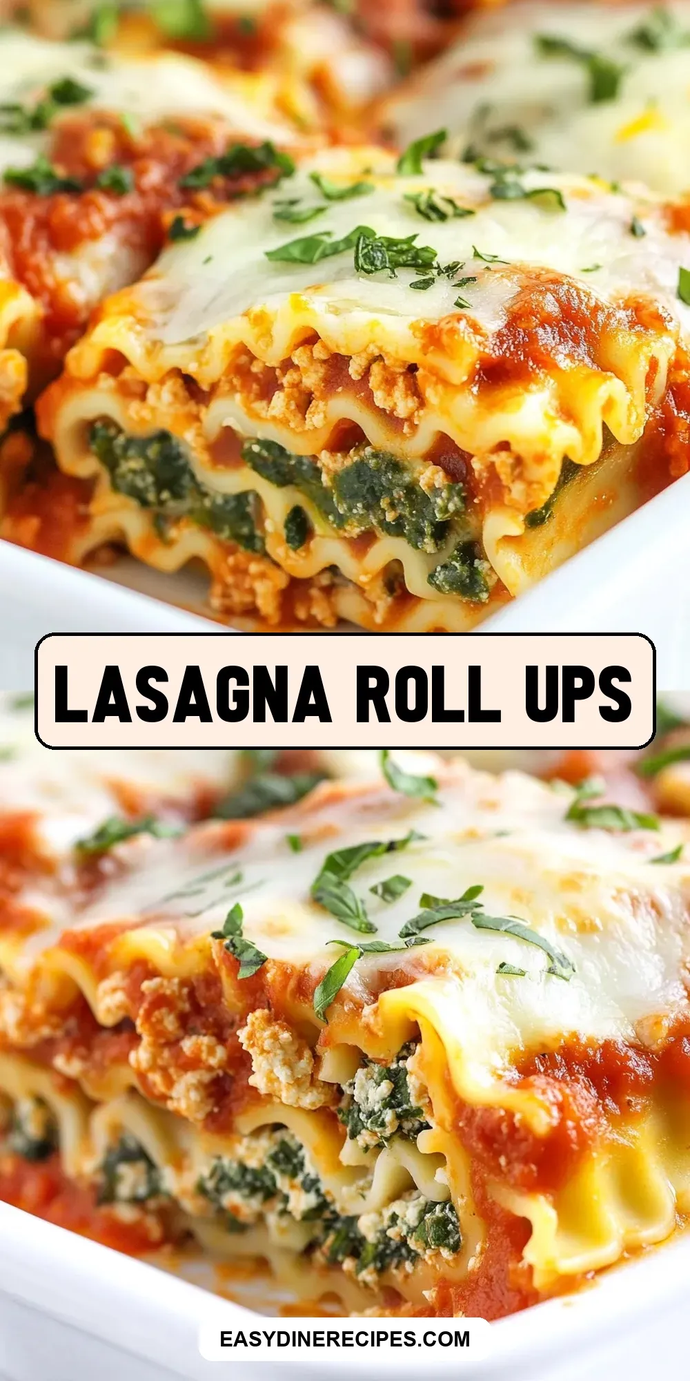 Tasty Lasagna Roll Ups