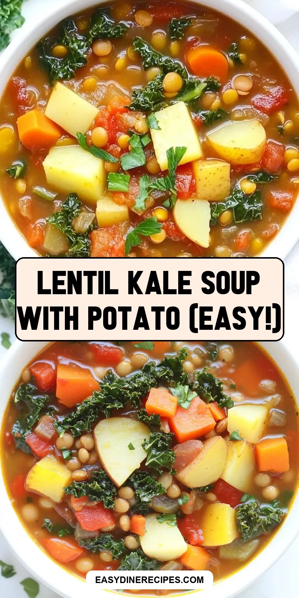 The Best Lentil Kale Soup With Potato (Easy!) Ever