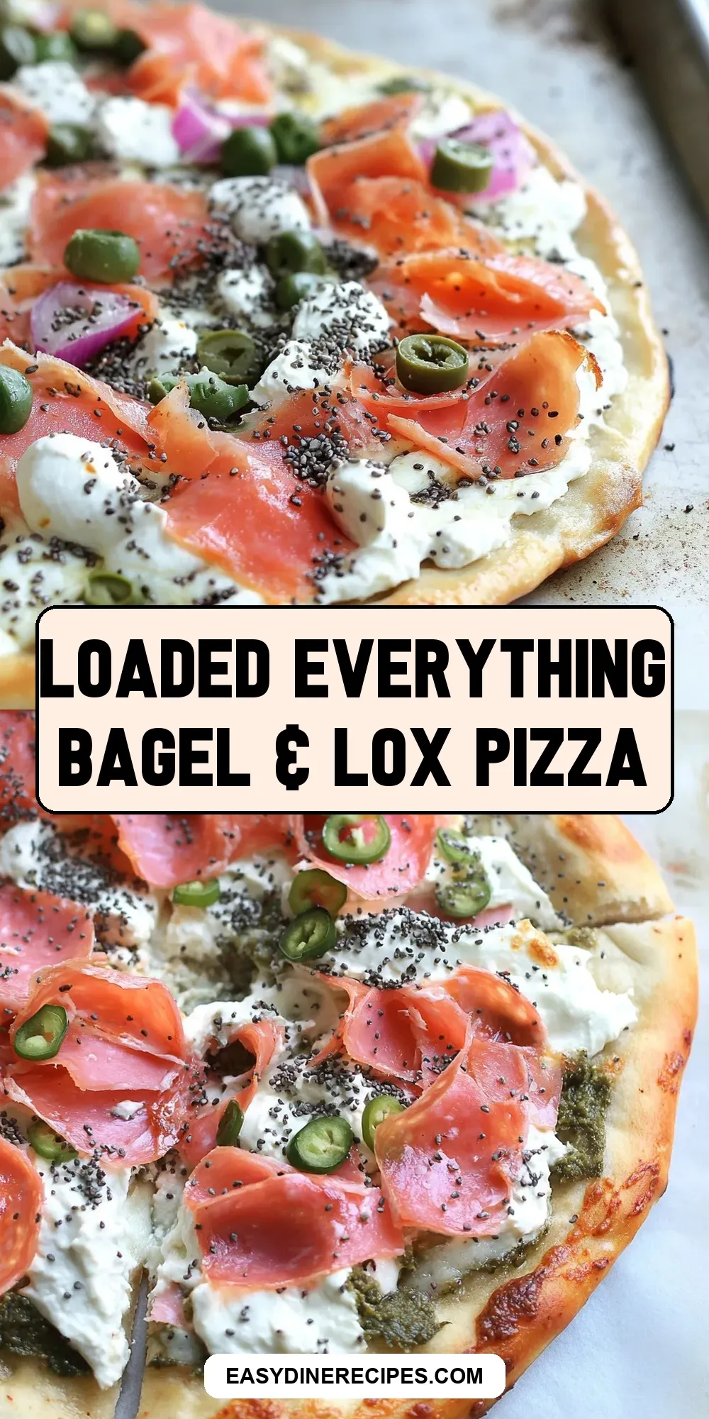 Loaded Everything Bagel & Lox Pizza (Fresh & Delicious)