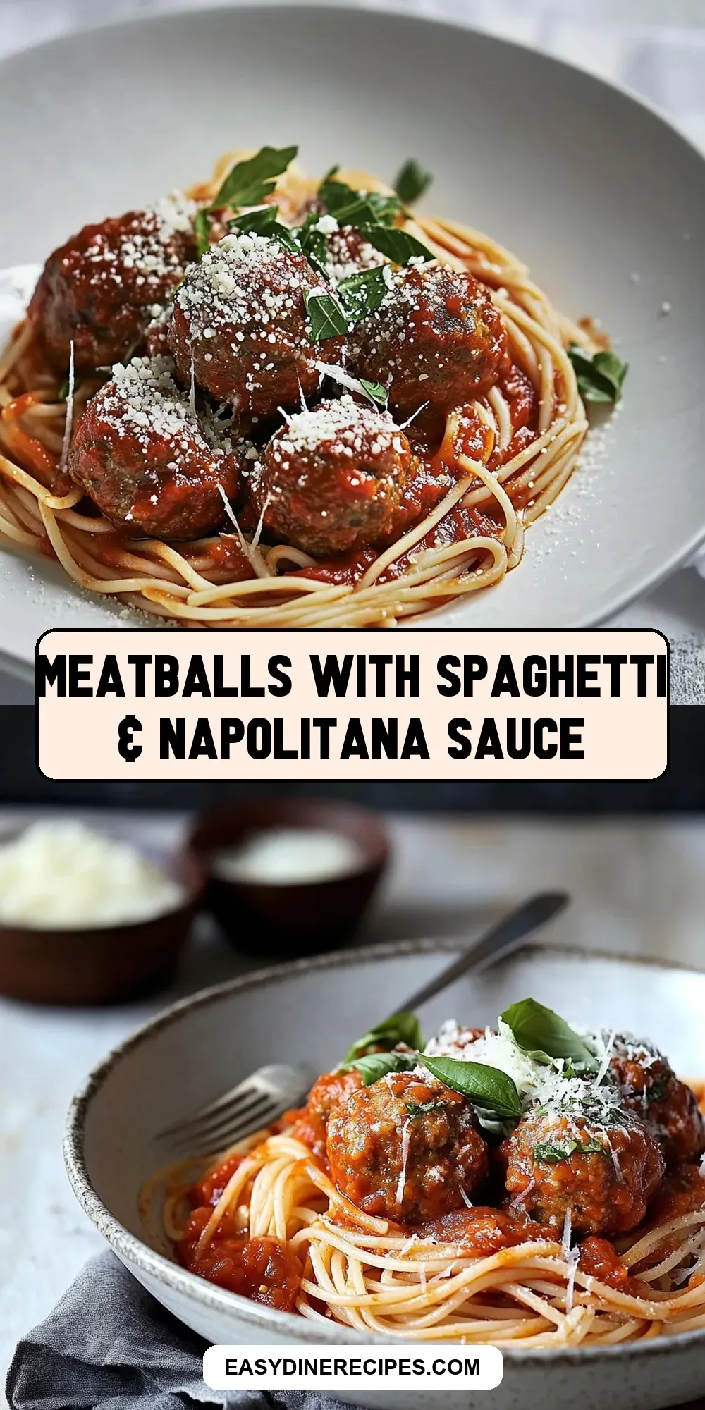 Meatballs With Spaghetti & Napolitana Sauce Recipe