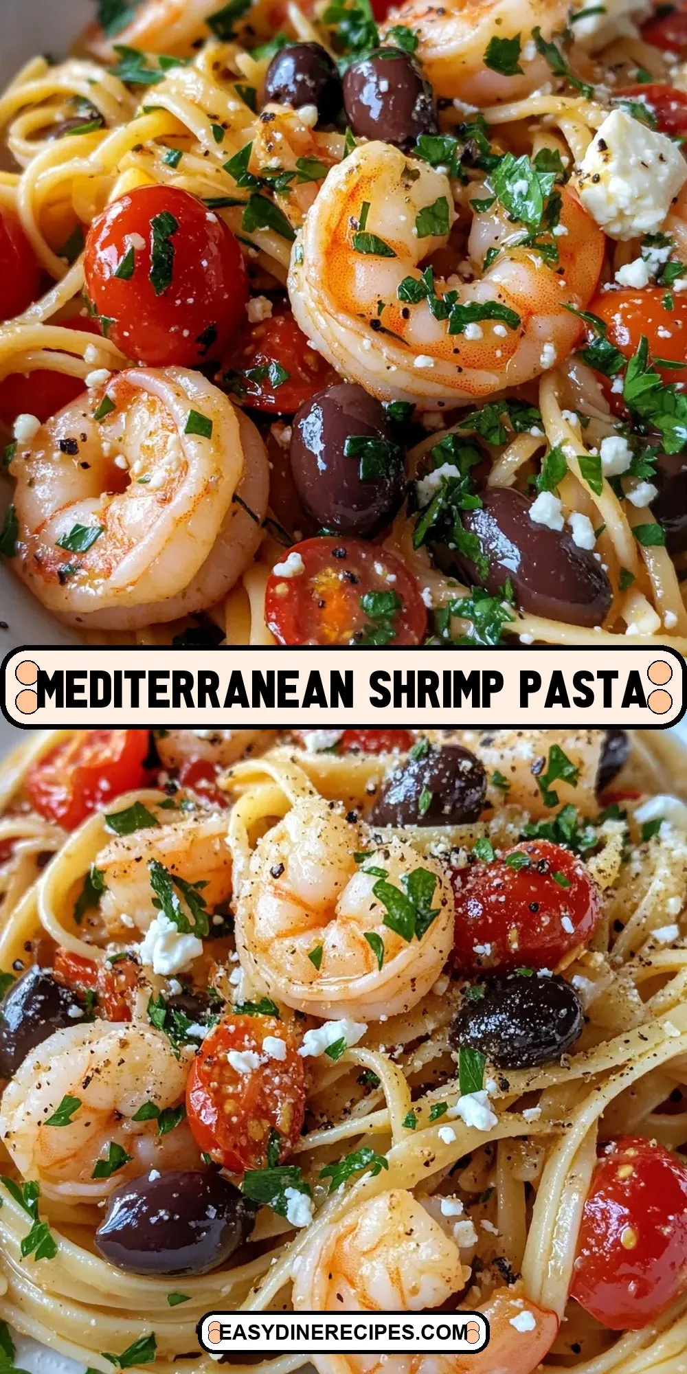 The Best Mediterranean Shrimp Pasta Ever