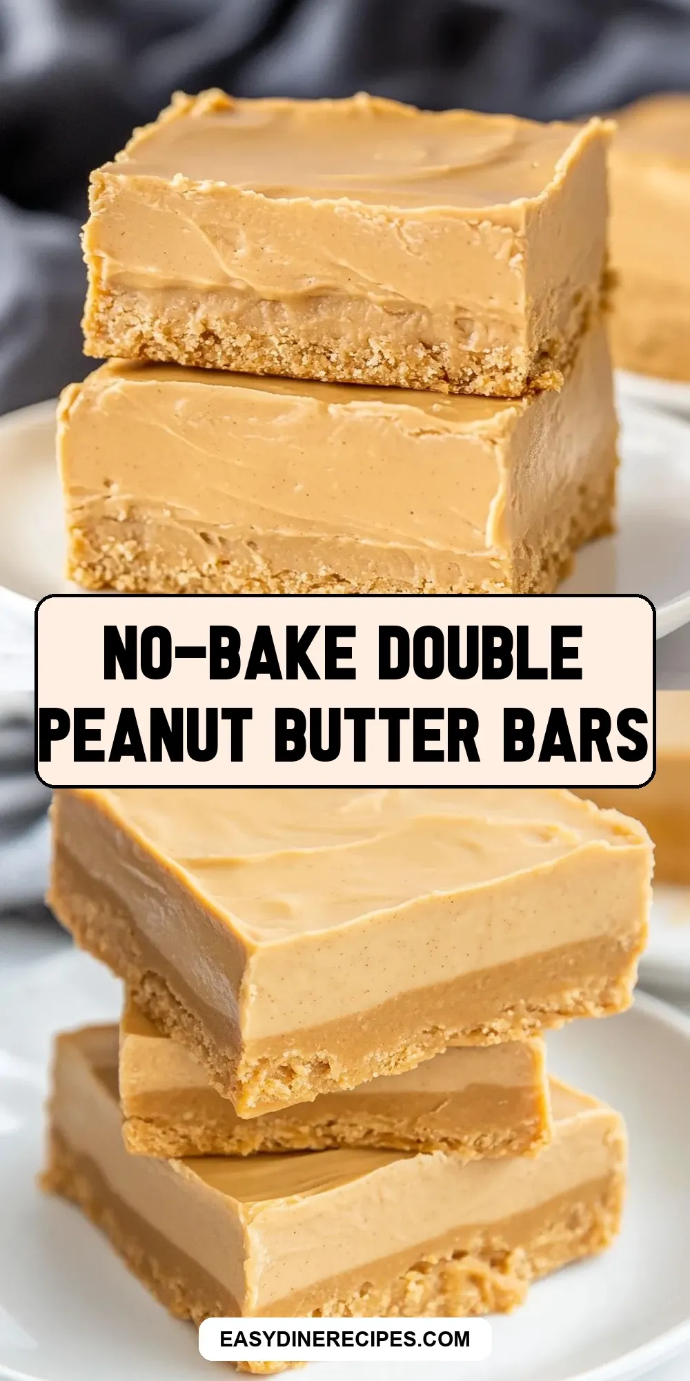 No-Bake Double Peanut Butter Bars (Ultimate & Delicious)