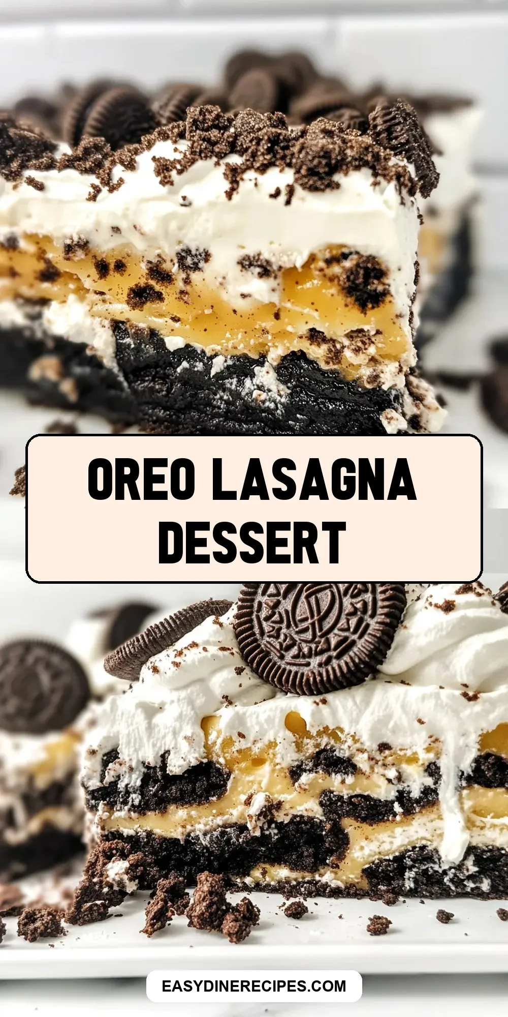 Easy Oreo Lasagna Dessert Recipe