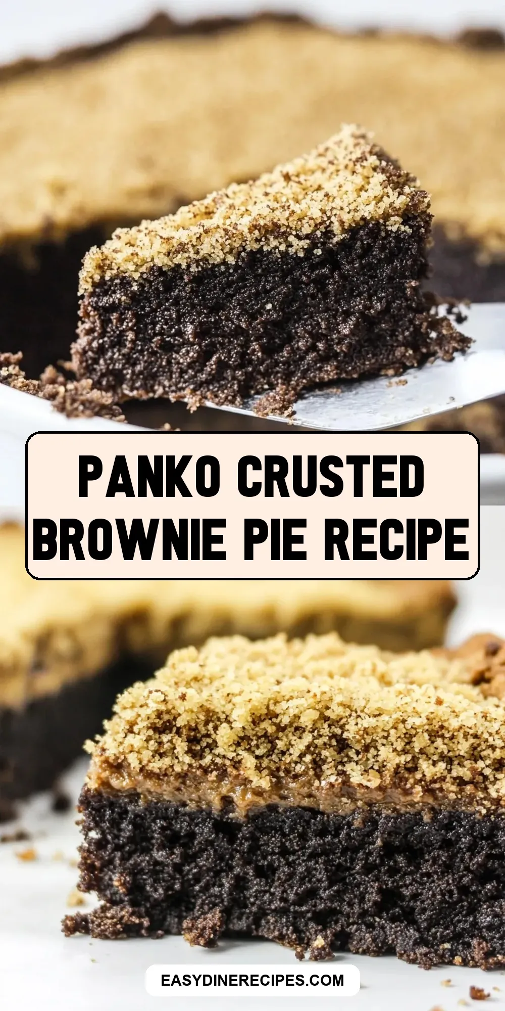 Panko Crusted Brownie Pie Recipe