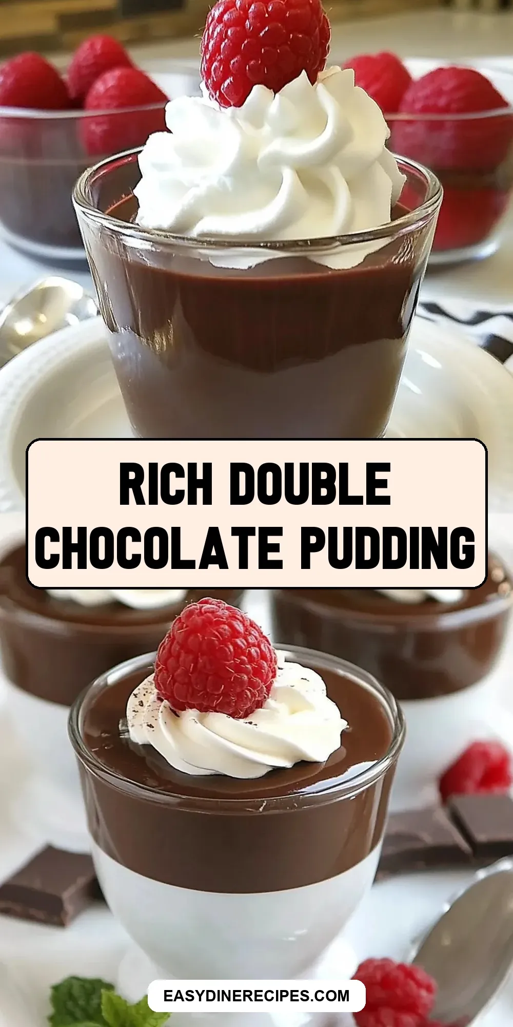 Rich Double Chocolate Pudding (The Best & Delicious)