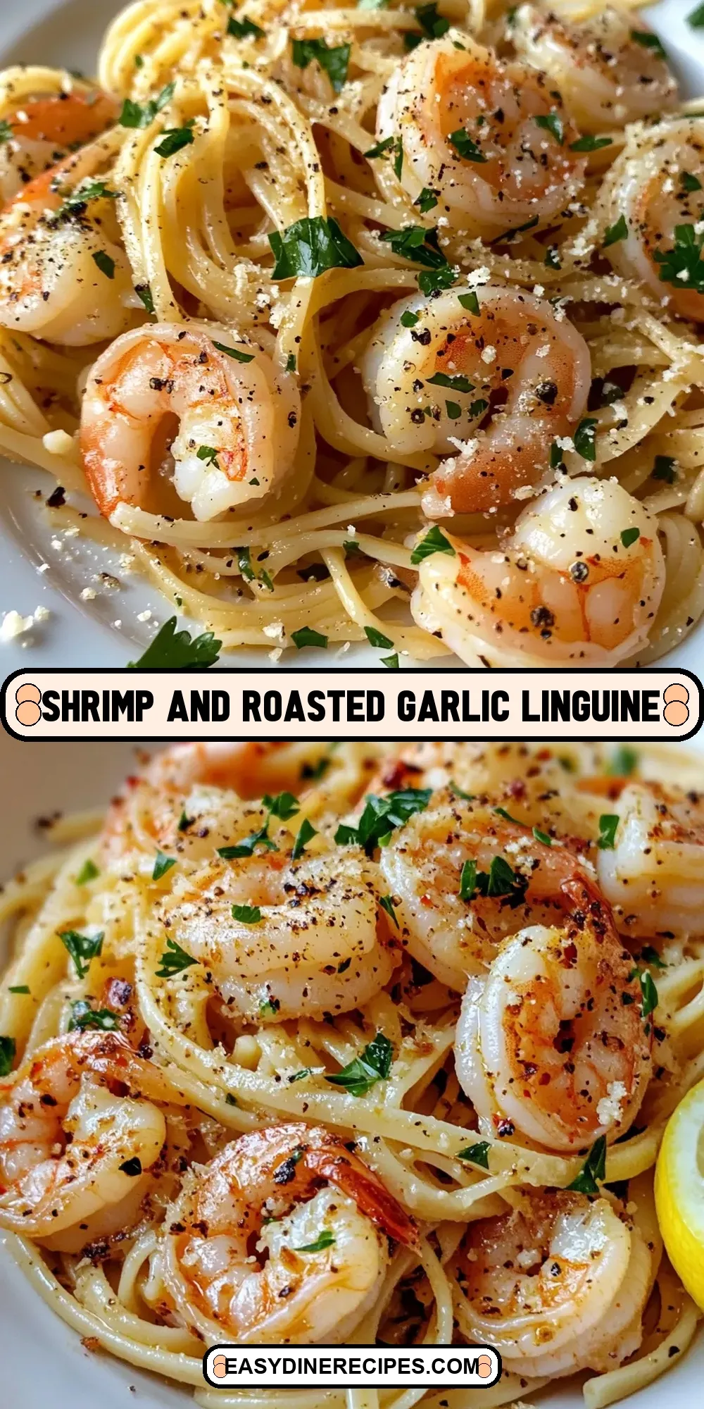 Shrimp And Roasted Garlic Linguine Recipe