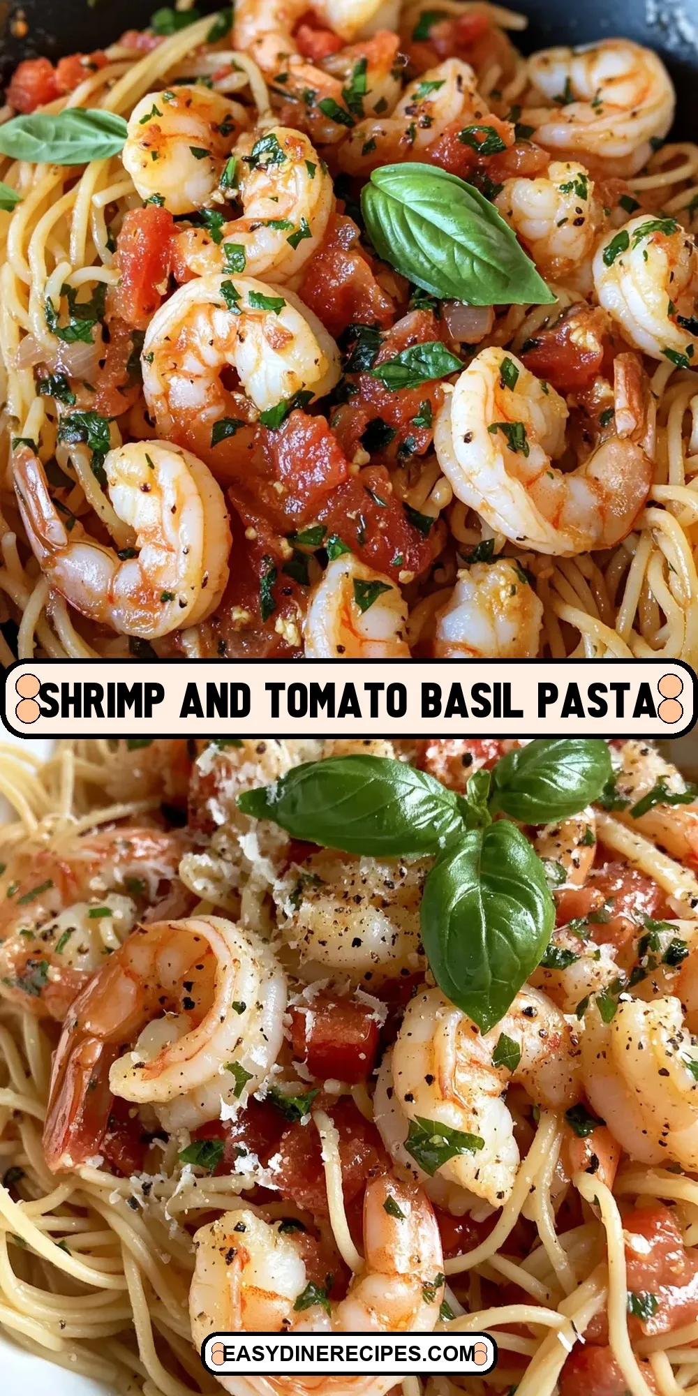 The Best Shrimp And Tomato Basil Pasta Ever