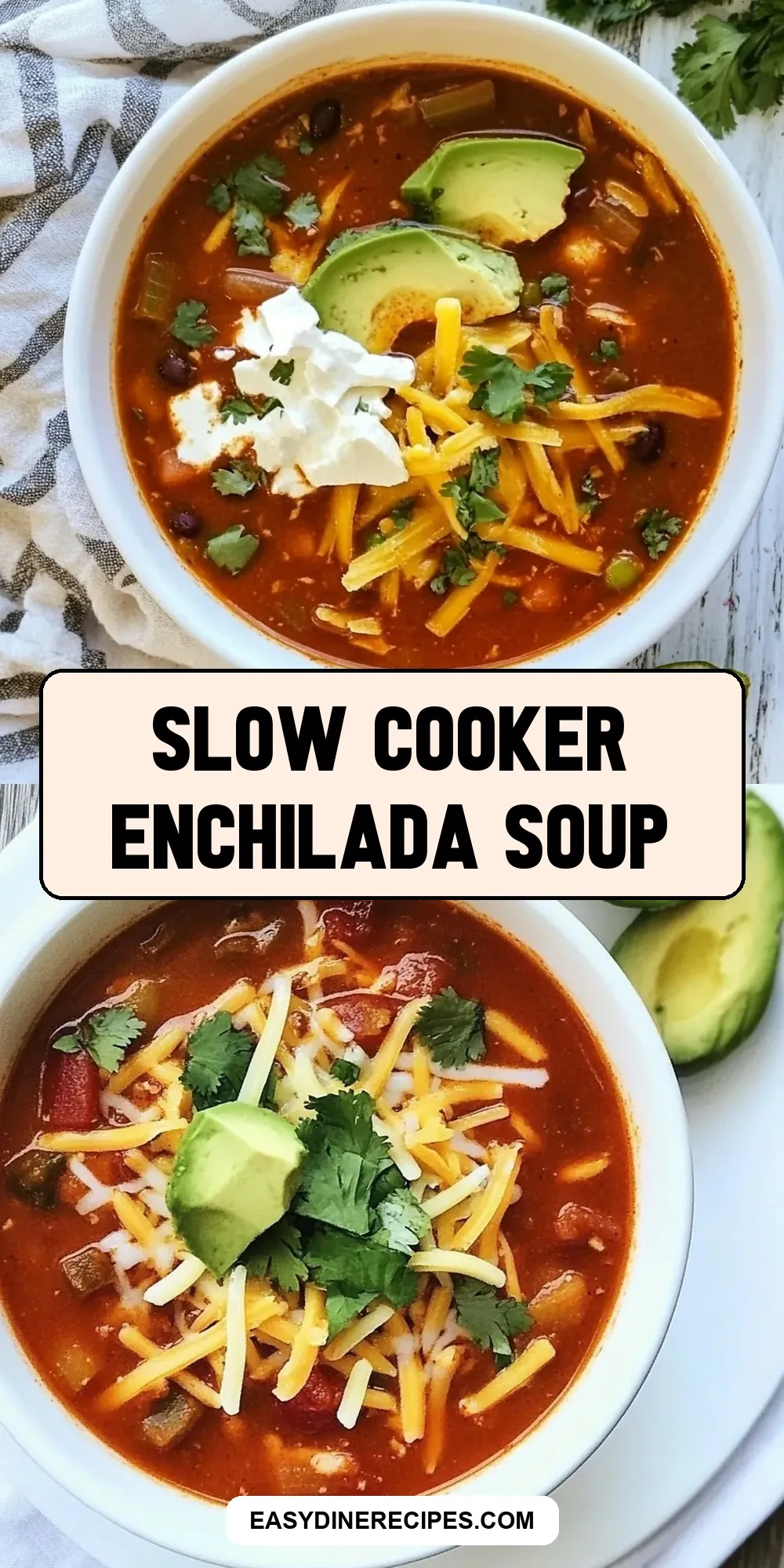 The Best Slow Cooker Enchilada Soup Ever