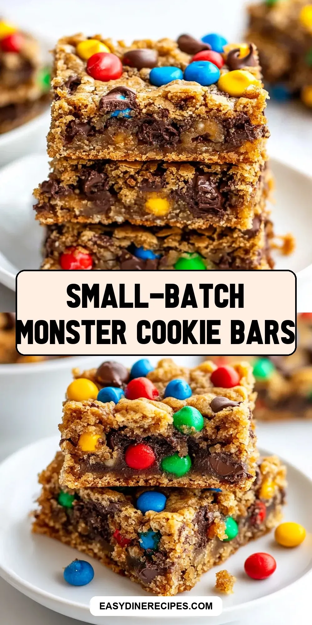 Small-Batch Monster Cookie Bars Recipe