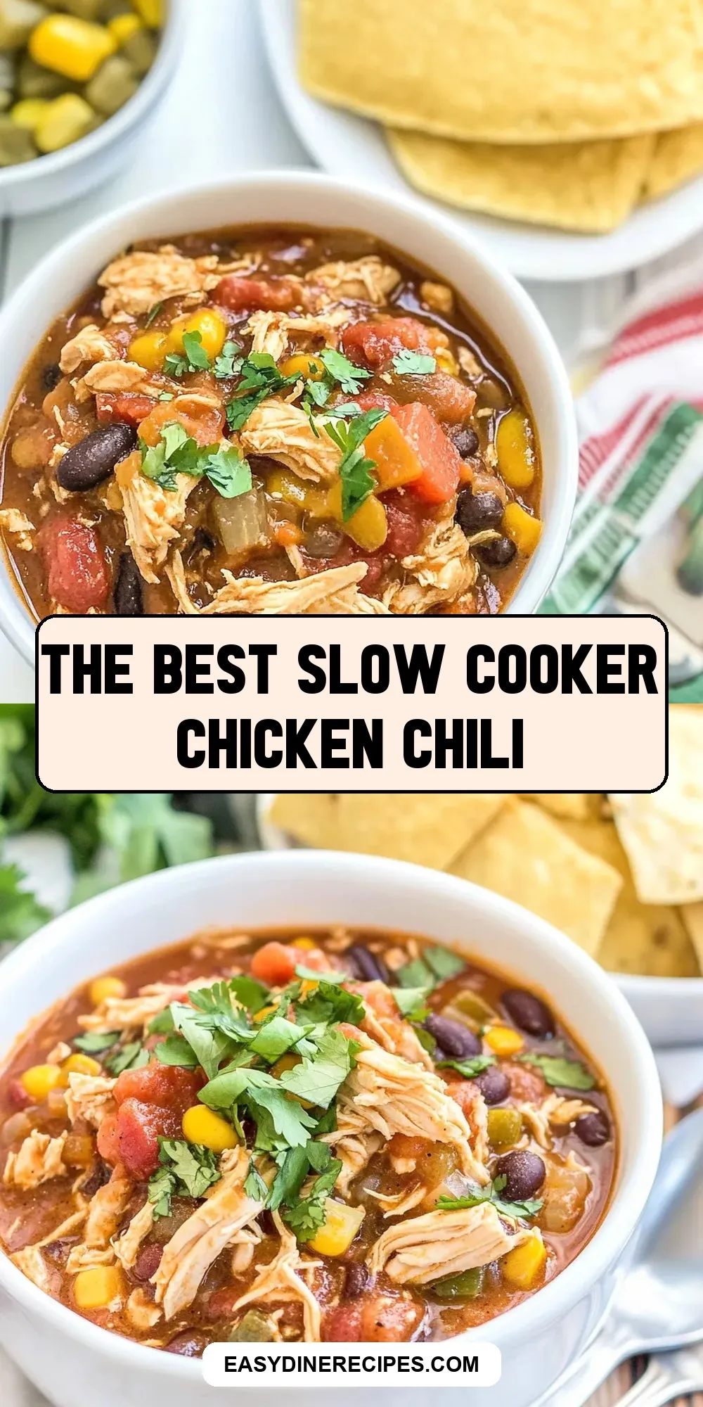 The Best The Best Slow Cooker Chicken Chili Ever