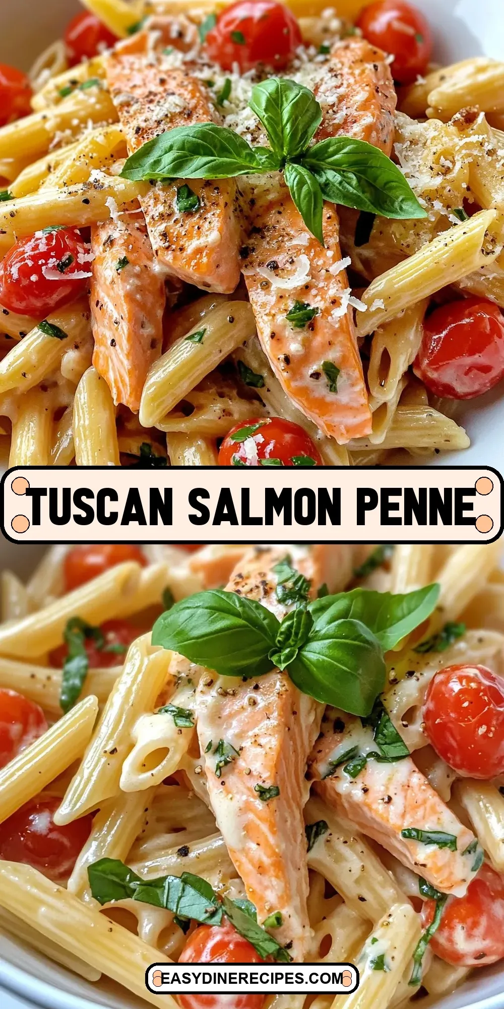 The Best Tuscan Salmon Penne Ever
