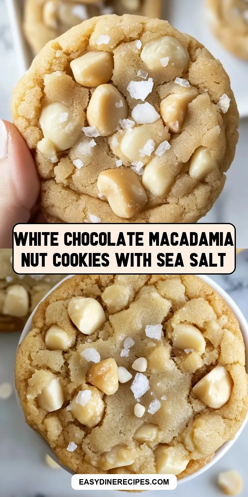 Easy White Chocolate Macadamia Nut Cookies With Sea Salt Recipe