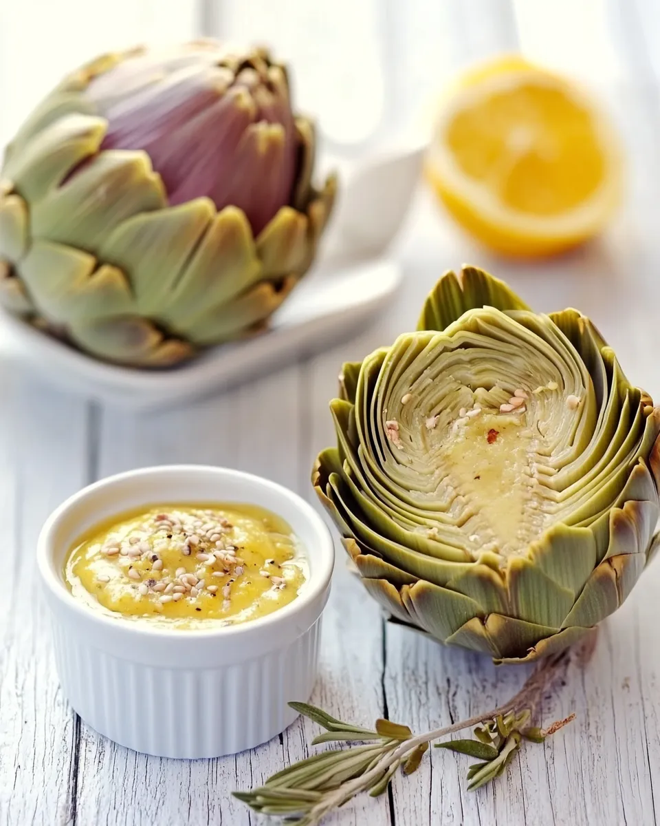 Savory 10 Simple Artichoke Dipping Sauces dish photo