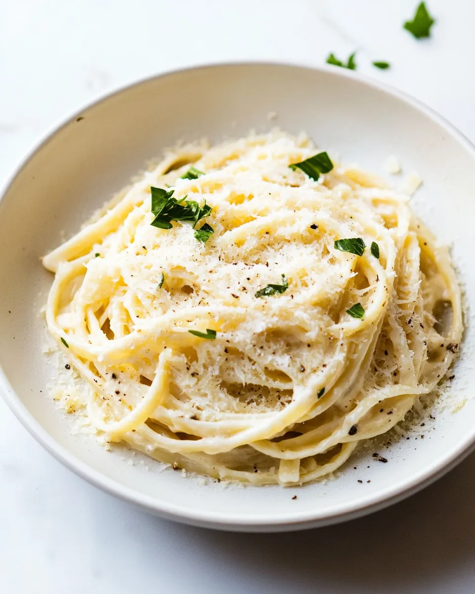 Delicious 15 Minute Creamy Garlic Pasta image