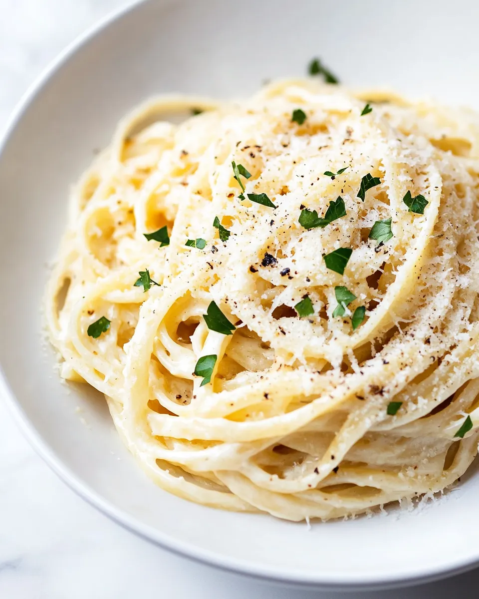 Classic 15 Minute Creamy Garlic Pasta dish photo