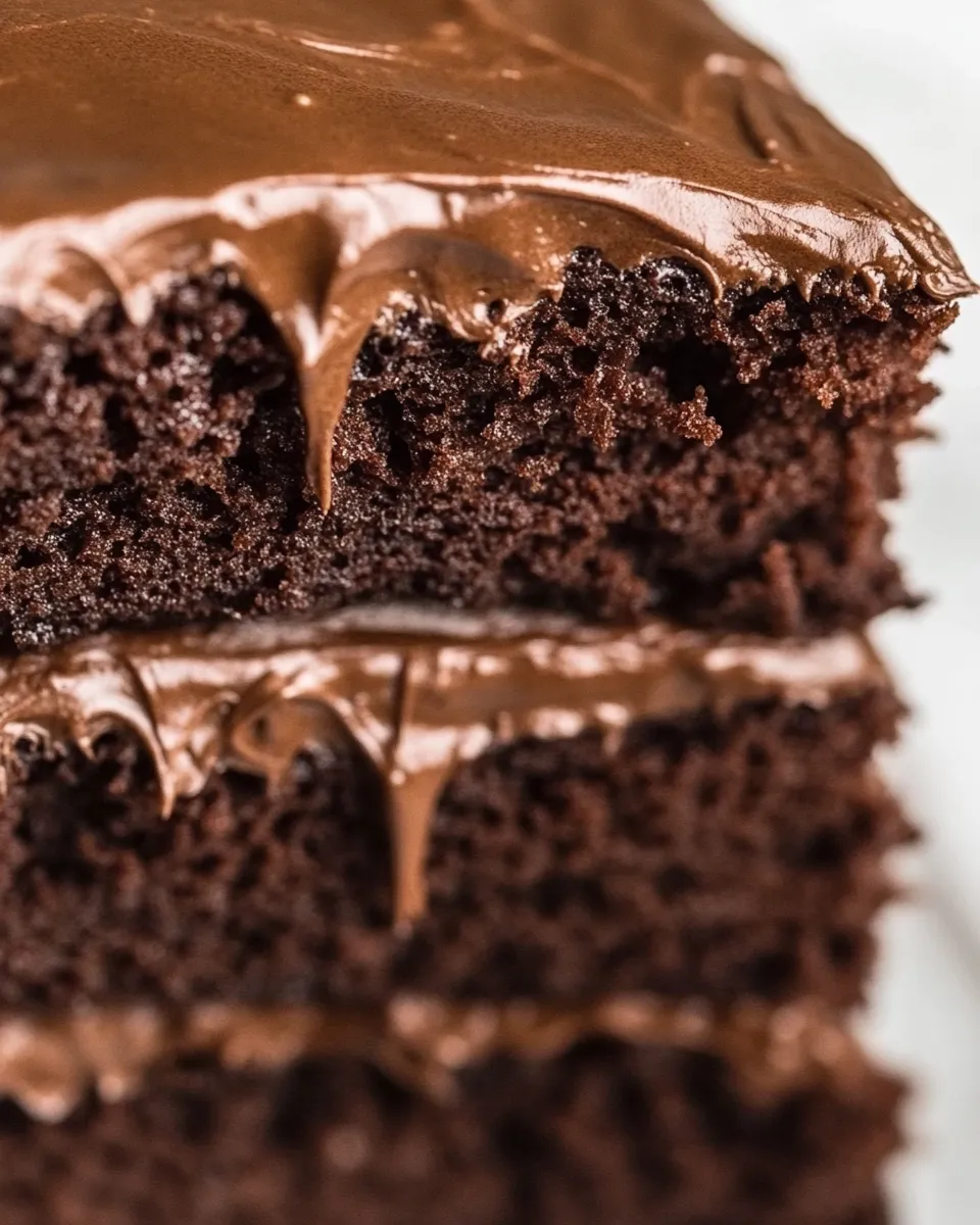 Quick 2 Ingredient Chocolate Cake shot