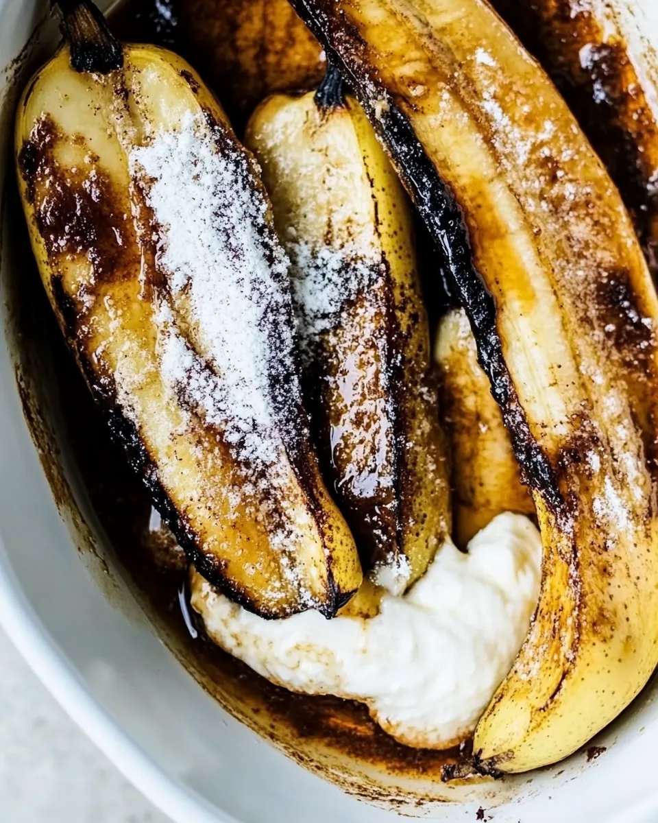 Quick 3-Ingredient Baked Bananas shot