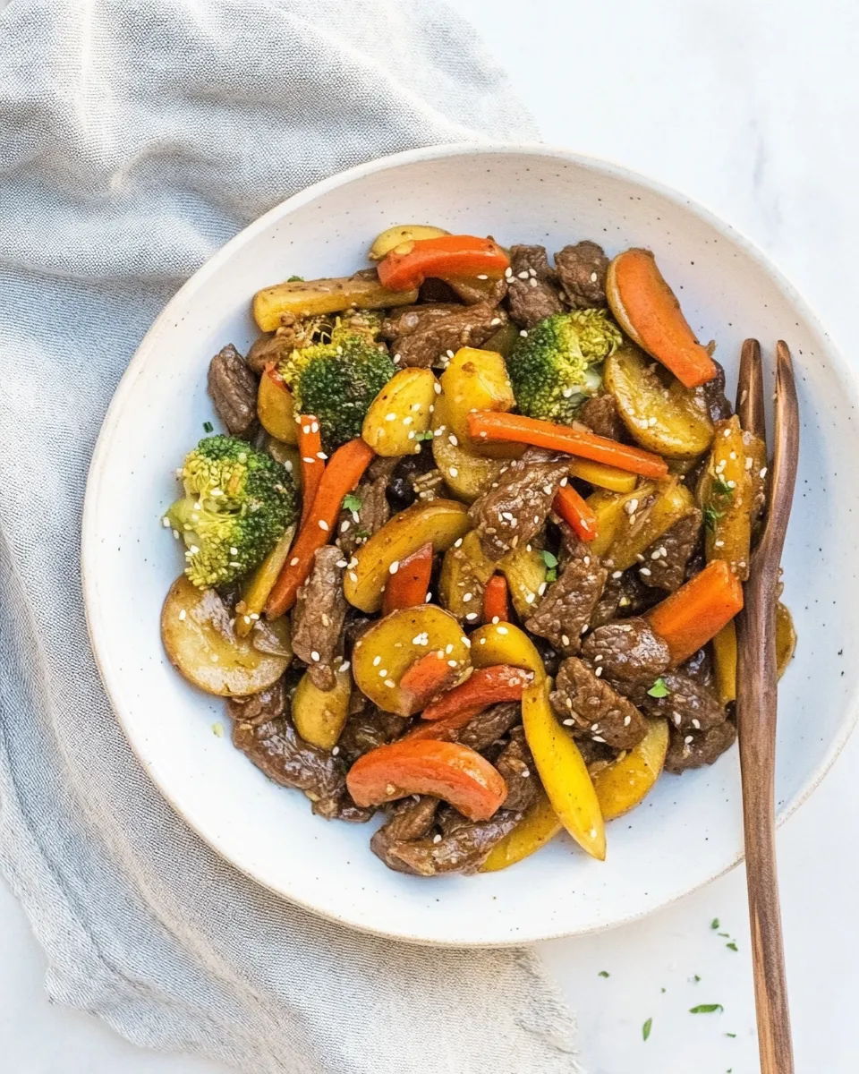 Healthy 30-Minute Paleo Beef Stir Fry Recipe dish photo