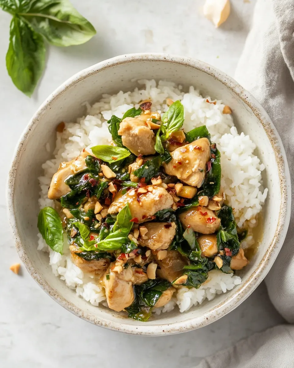 Quick 30-Minute Thai Basil Chicken (Pad Krapow Gai) recipe photo