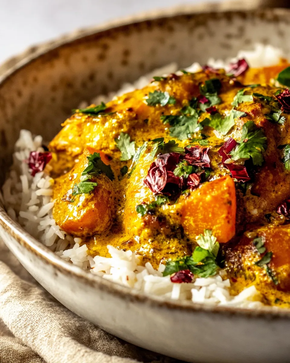Fresh 30 Minute Indian Chicken Sweet Potato Curry. image