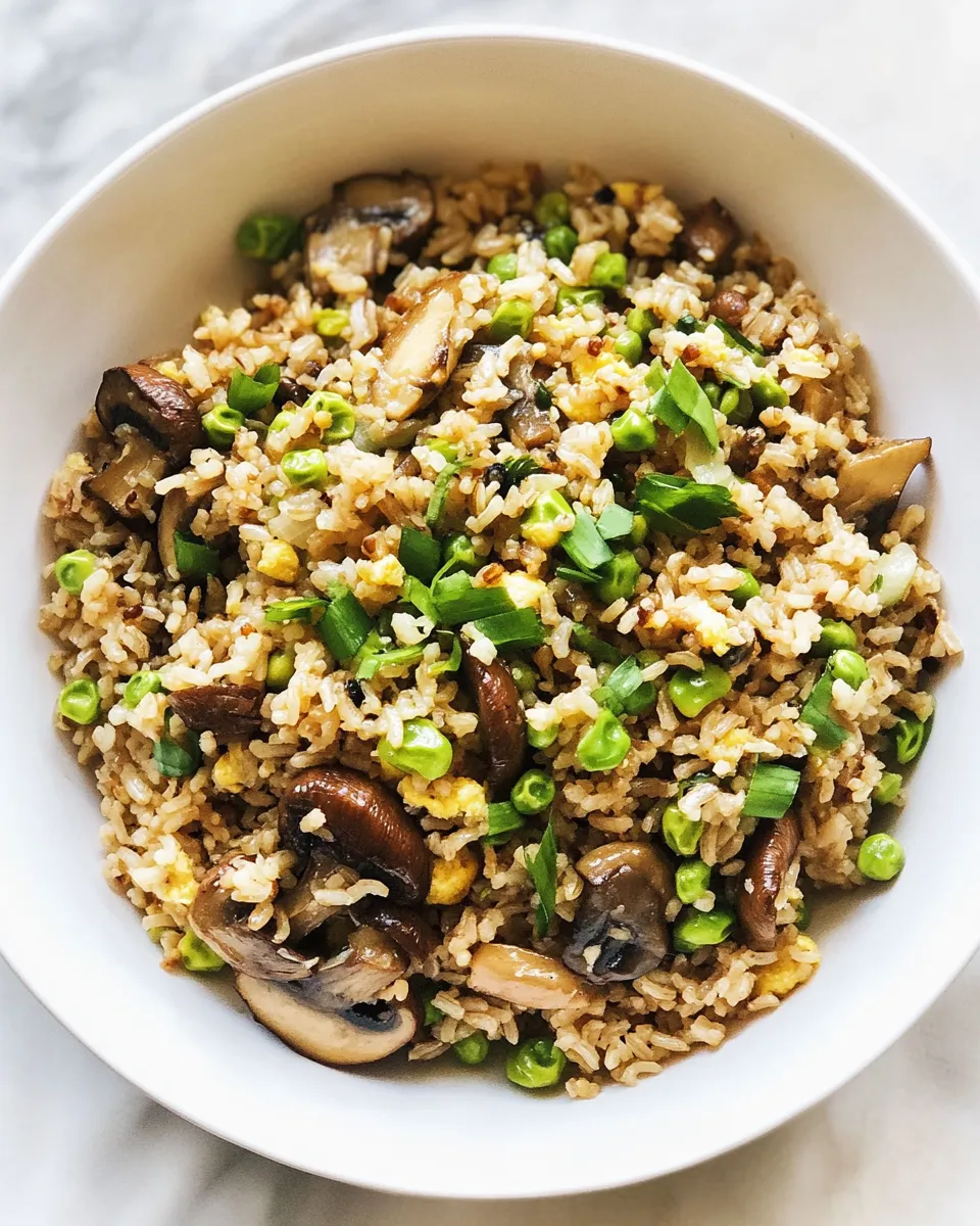 Classic 30 Minute Portobello Fried Brown Rice. picture