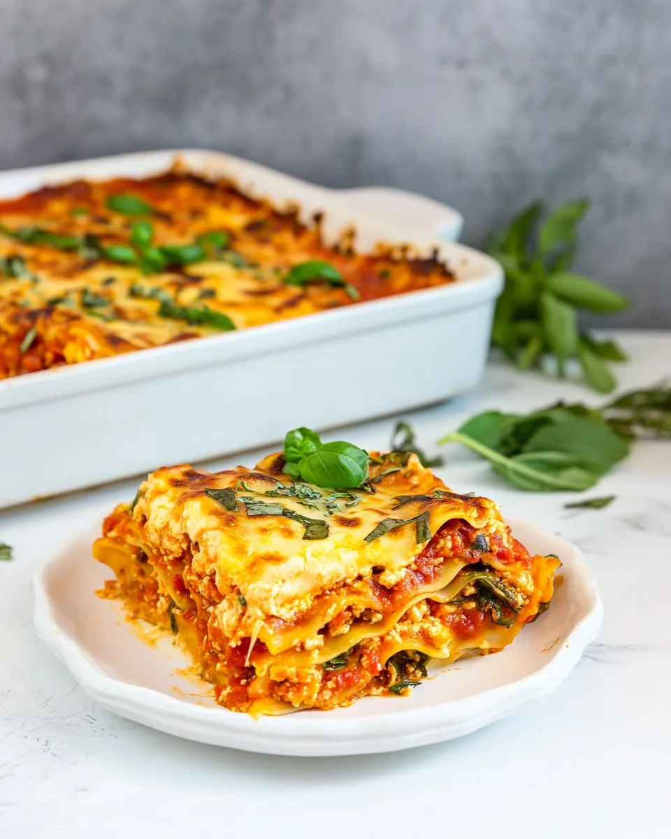 Delicious A Nice Cheese Lasagna shot