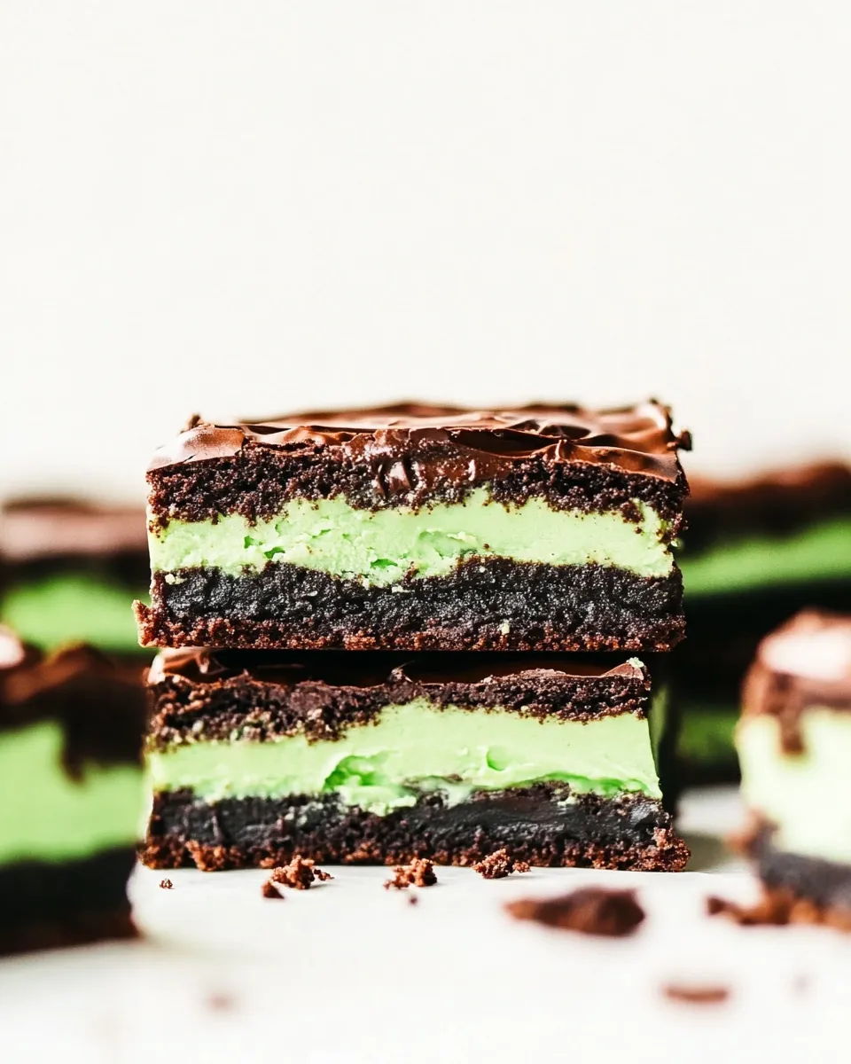 Easy Absolute Best Mint Brownies recipe photo