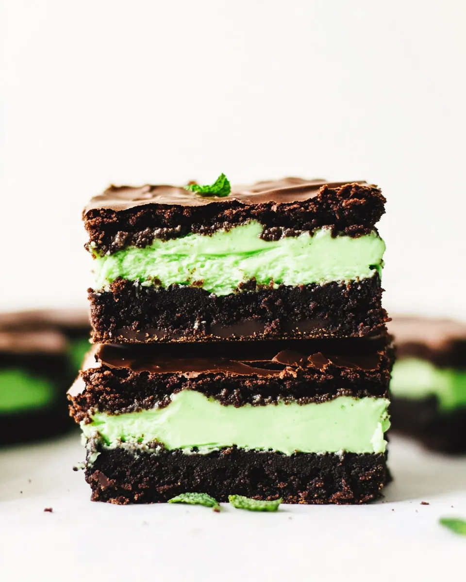Classic Absolute Best Mint Brownies shot