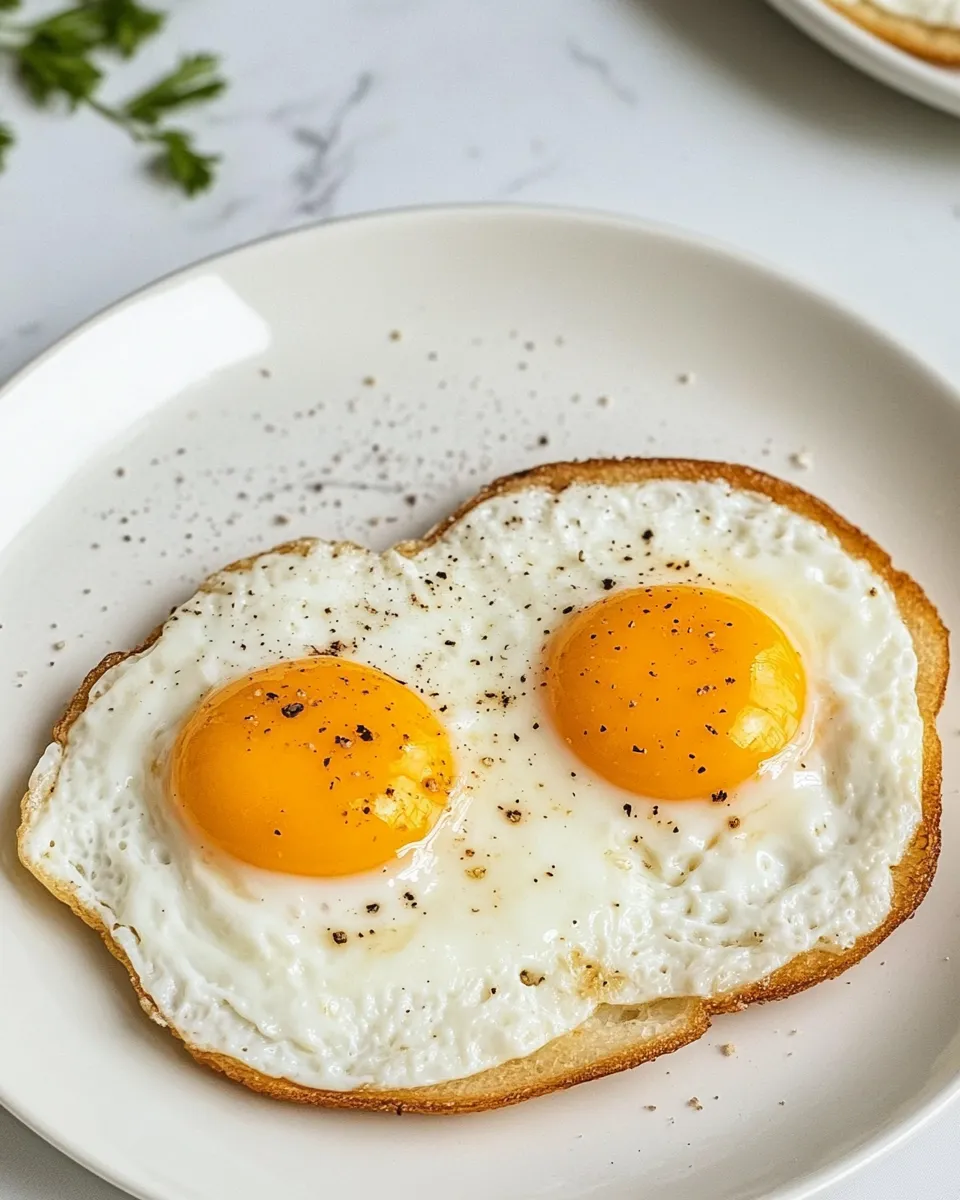 Healthy Air-Fryer Fried Eggs dish photo