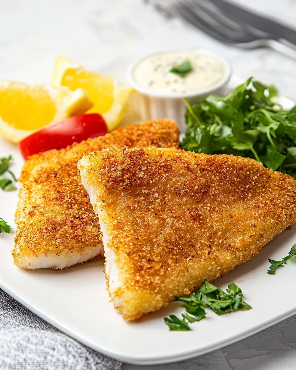 Healthy Air-Fryer Frozen Fish Fillets recipe photo