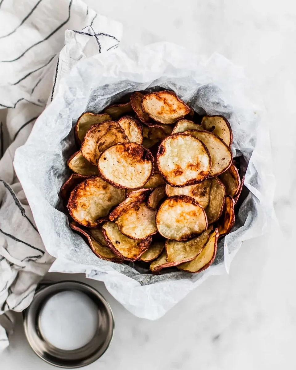 Delicious Air-Fryer Potato Chips shot