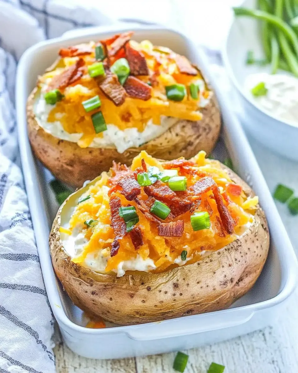 Healthy Air Fryer Baked Potatoes recipe photo