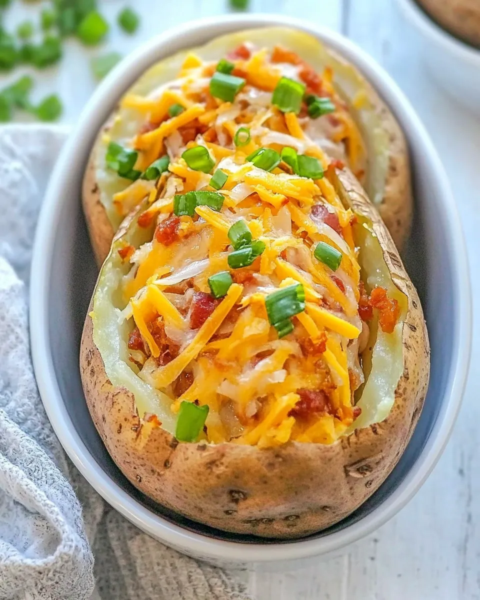 Quick Air Fryer Baked Potatoes shot