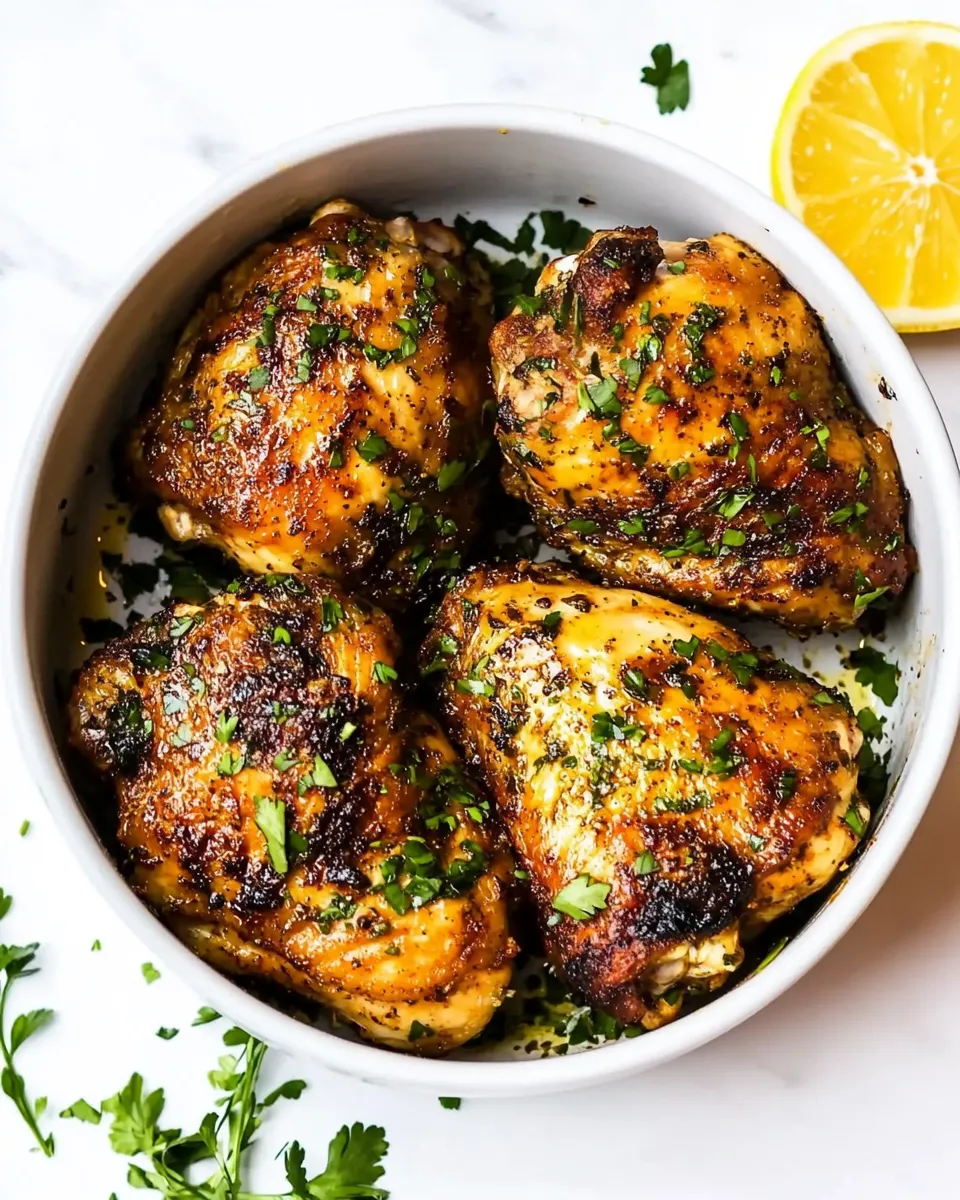 Quick Air Fryer Boneless Chicken Thighs recipe photo