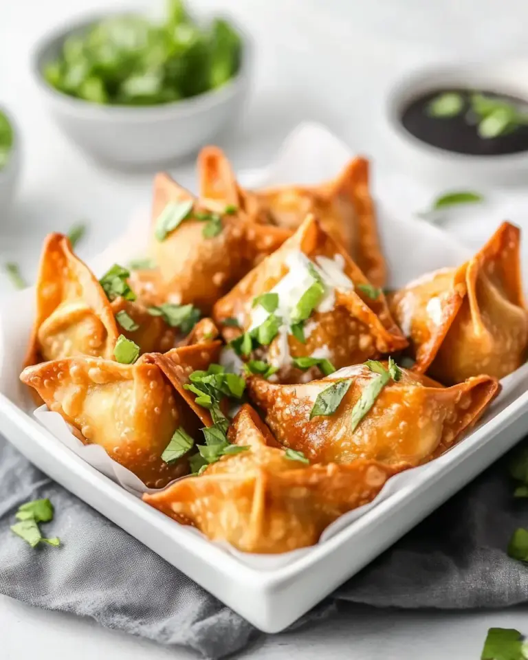 Easy Air Fryer Buffalo Chicken Wontons photo