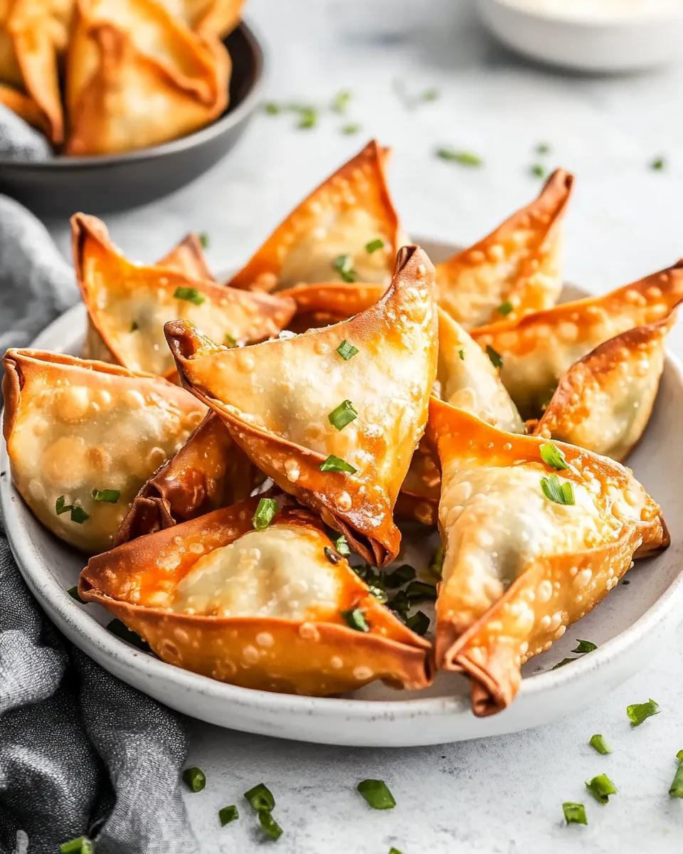 Delicious Air Fryer Buffalo Chicken Wontons image