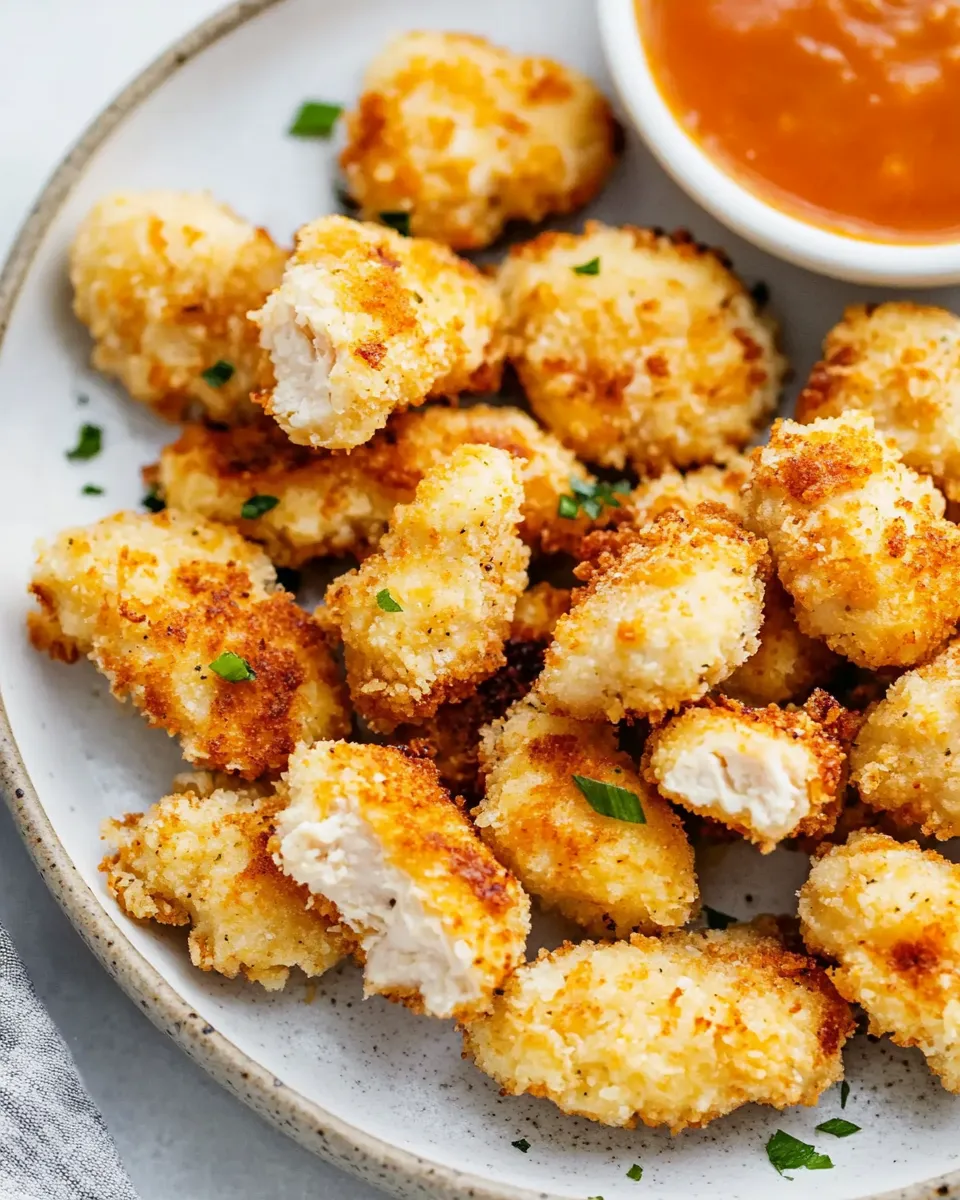 Delicious Air Fryer Crispy Chicken Nuggets shot