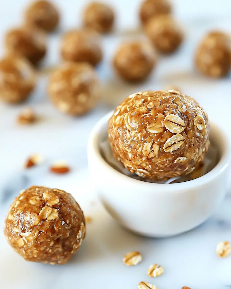 Easy Almond Butter Oat Balls recipe photo