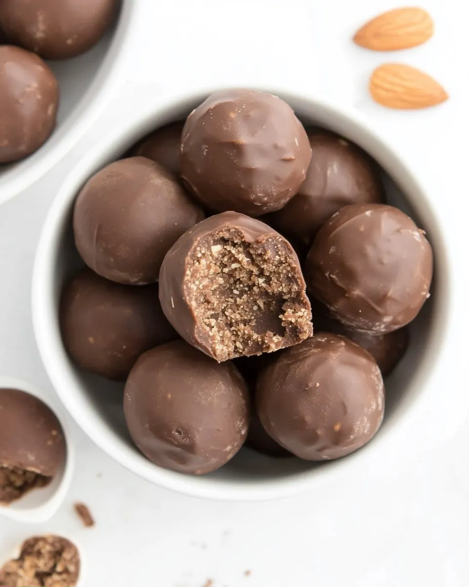 Easy Almond Butter Truffles recipe photo