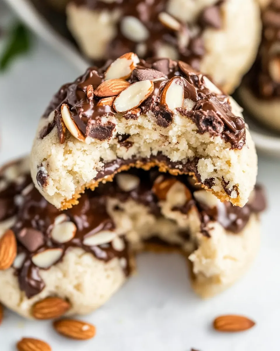 Homemade Almond Chocolate Cookies photo
