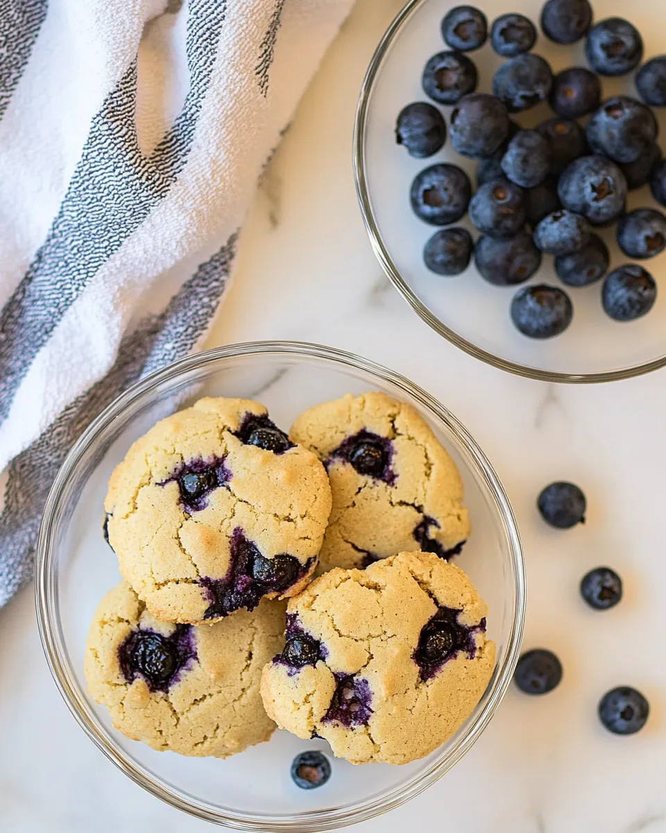 Homemade Almond Flour Blueberry Cookies photo