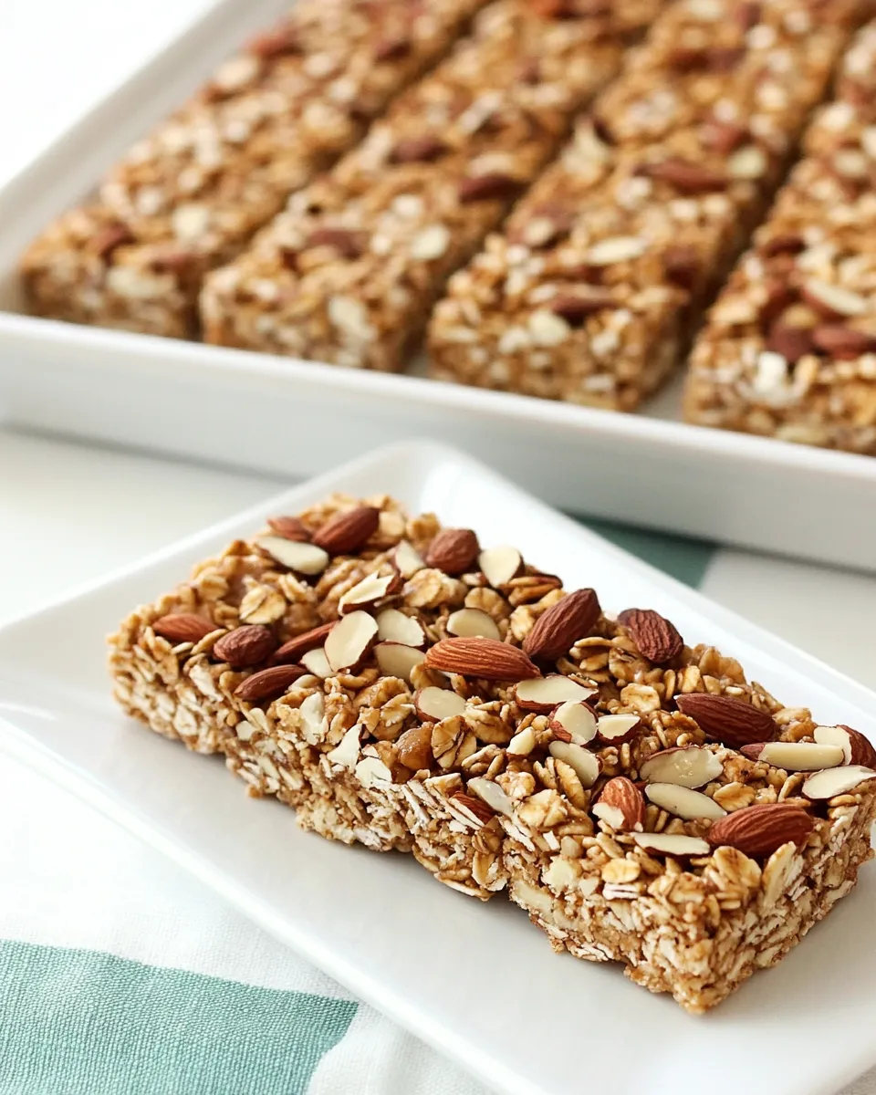 Homemade Almond Granola Bars photo