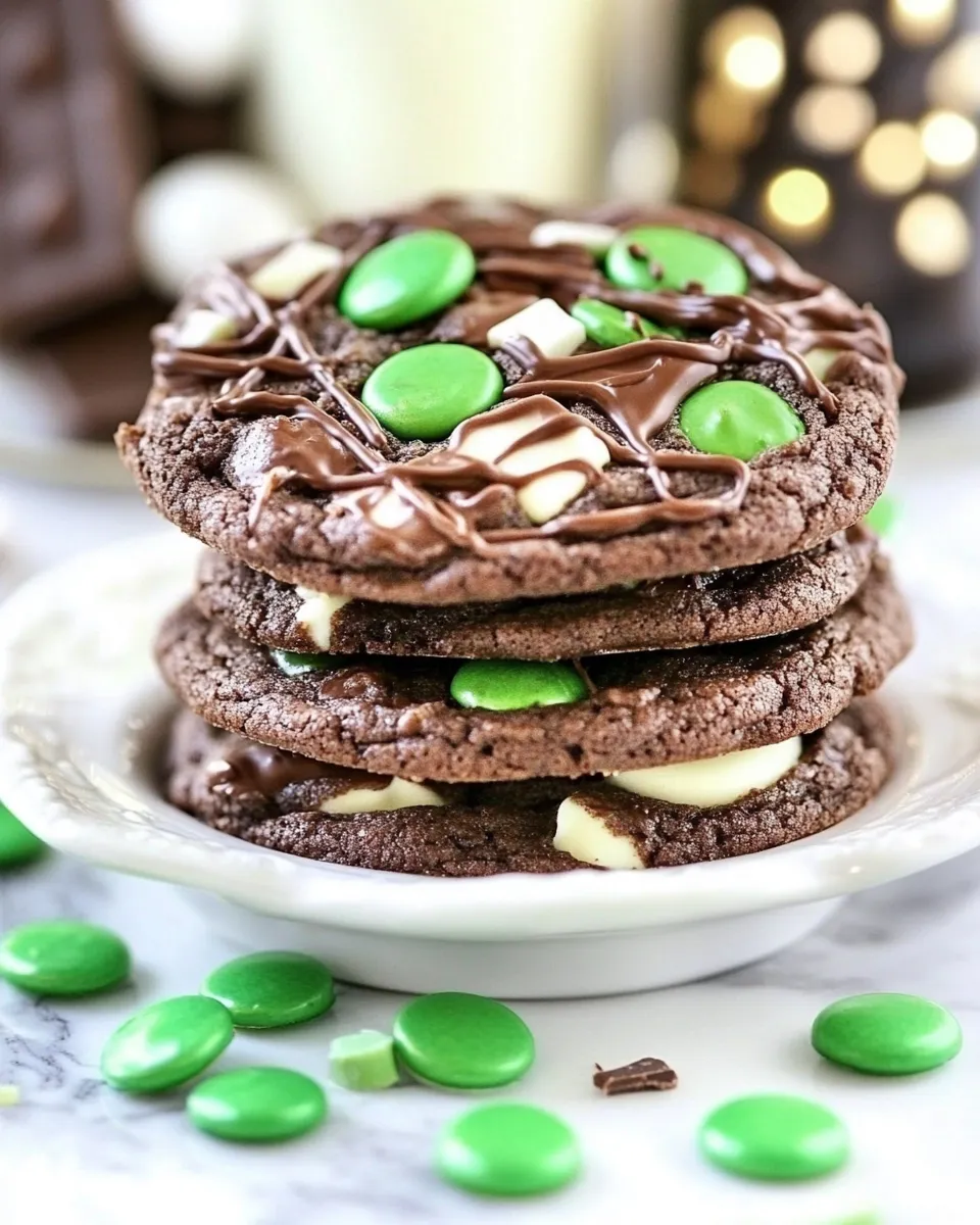 Easy Andes Triple Chocolate Mint Pudding Cookies recipe photo